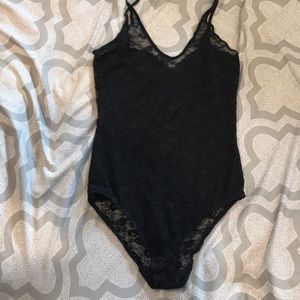 black lace bodysuit